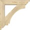 Ekena Millwork Imperial Traditional Rough Sawn Bracket w/ Offset Brace, Douglas Fir, 6"W x 26"D x 26"H BKT0604X26X26IMP01RDF - alternate 4